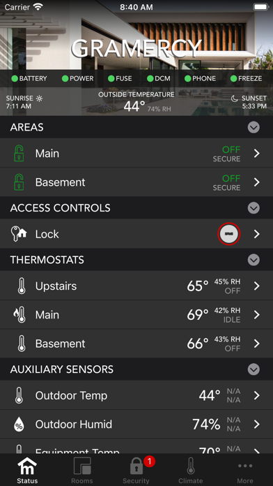 Myro:Home for Leviton/HAI Screenshot 1 - AppWisp.com Myro:Home for Leviton/HAI Screenshot 1 - AppWisp.com