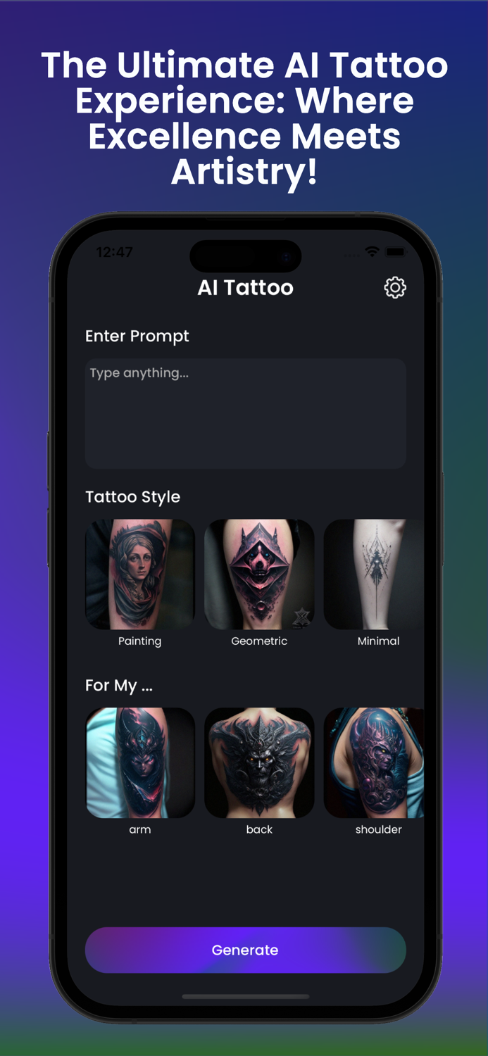 AI Tattoo Studio