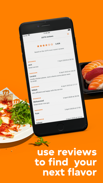 Just Eat - Food Delivery iphone captures décran