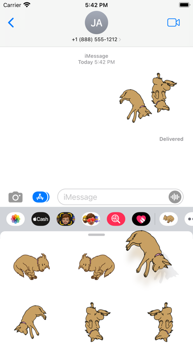 Sleeping dog sticker Screenshot