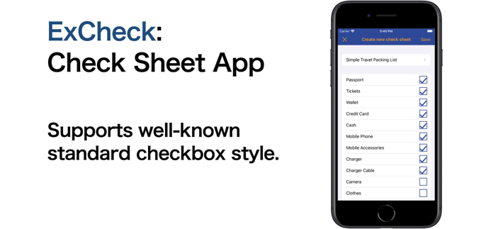 ExCheck - Create Check Sheets