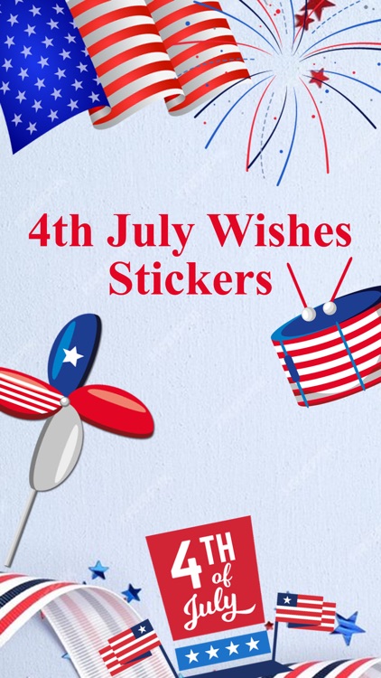 4th of July Wishes Stickers