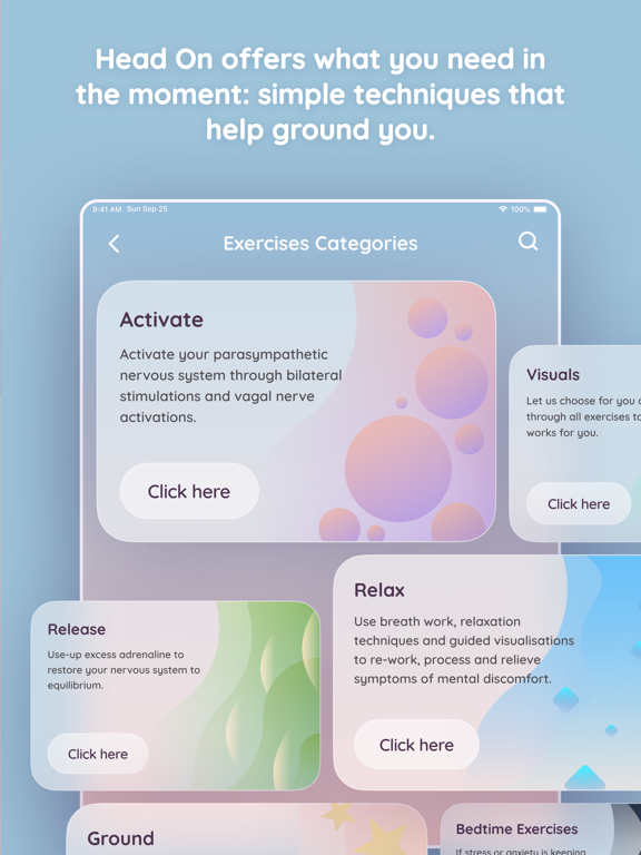 Head On: Stress & Anxiety iPad screenshot 7 - Health & Fitness app