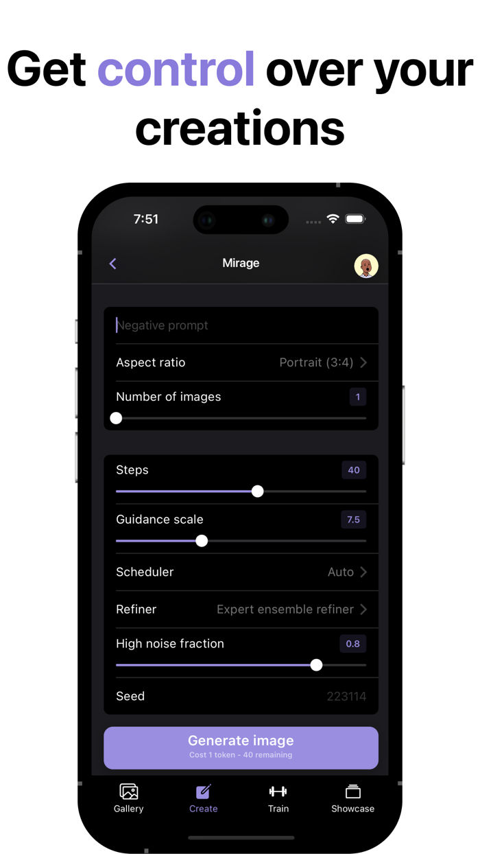 Mirage - AI art generation