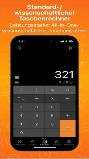 Screenshot von CalConvert: Währungsrechner auf dem iPhone 3