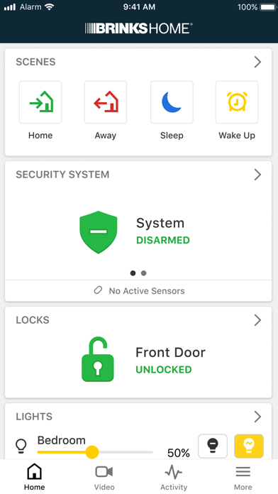 Brinks Home Security Screenshot