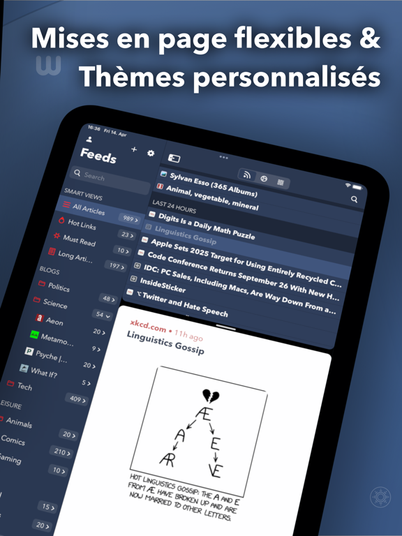 Screenshot #6 pour Fiery Feeds: RSS Reader