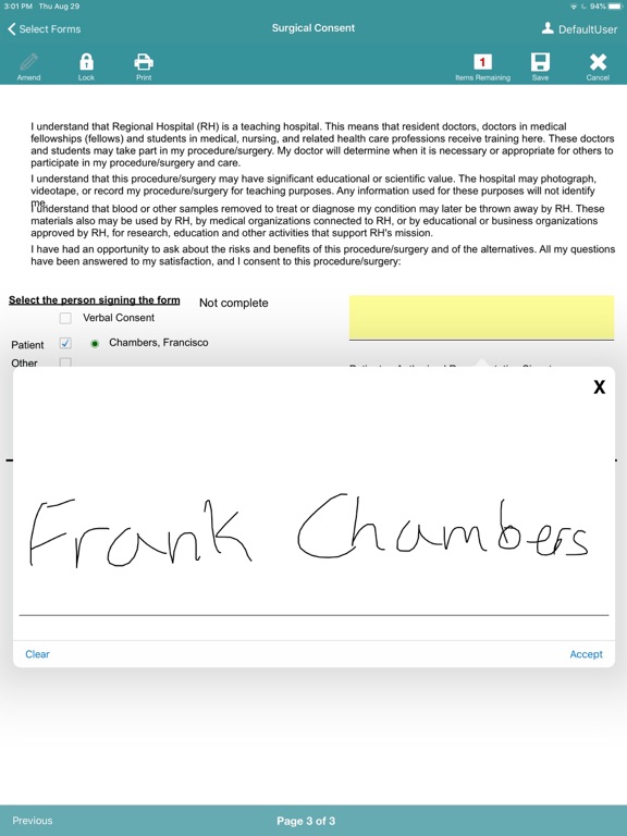 Logical Ink 8.1 iPad screenshot 4 - Medical app