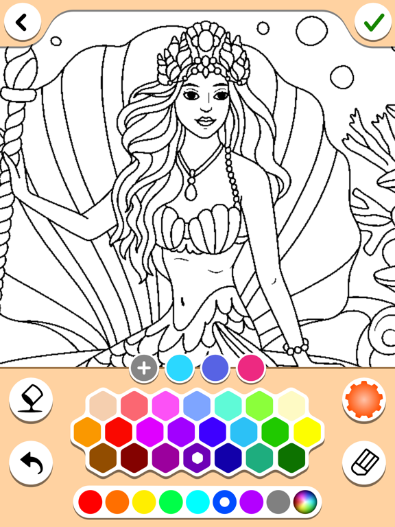 Screenshot #6 pour Coloriage sirène