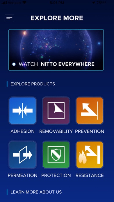 Screenshot 1 of Nitto Americas Innovation App