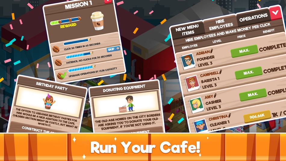 #6. Cafe Tycoon: Idle Empire Story (iOS) Przez: Romit Dodhia