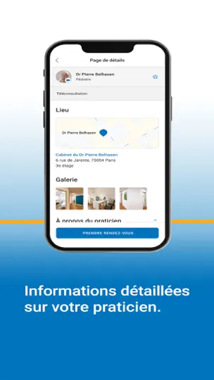 Capture d'écran de CLICKDOC sur iPhone 5
