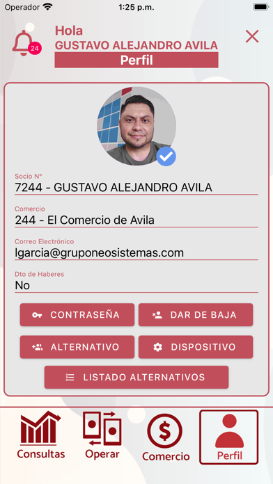 Billetera Mutual CAL Screenshot