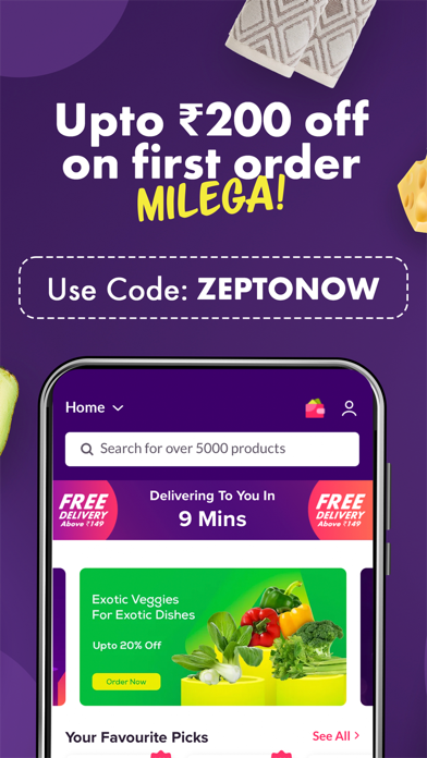 Zepto: 10 Min Grocery Delivery screenshot 2