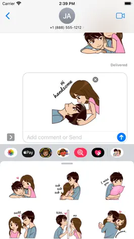 Game screenshot Valentine Stickers - WASticker apk