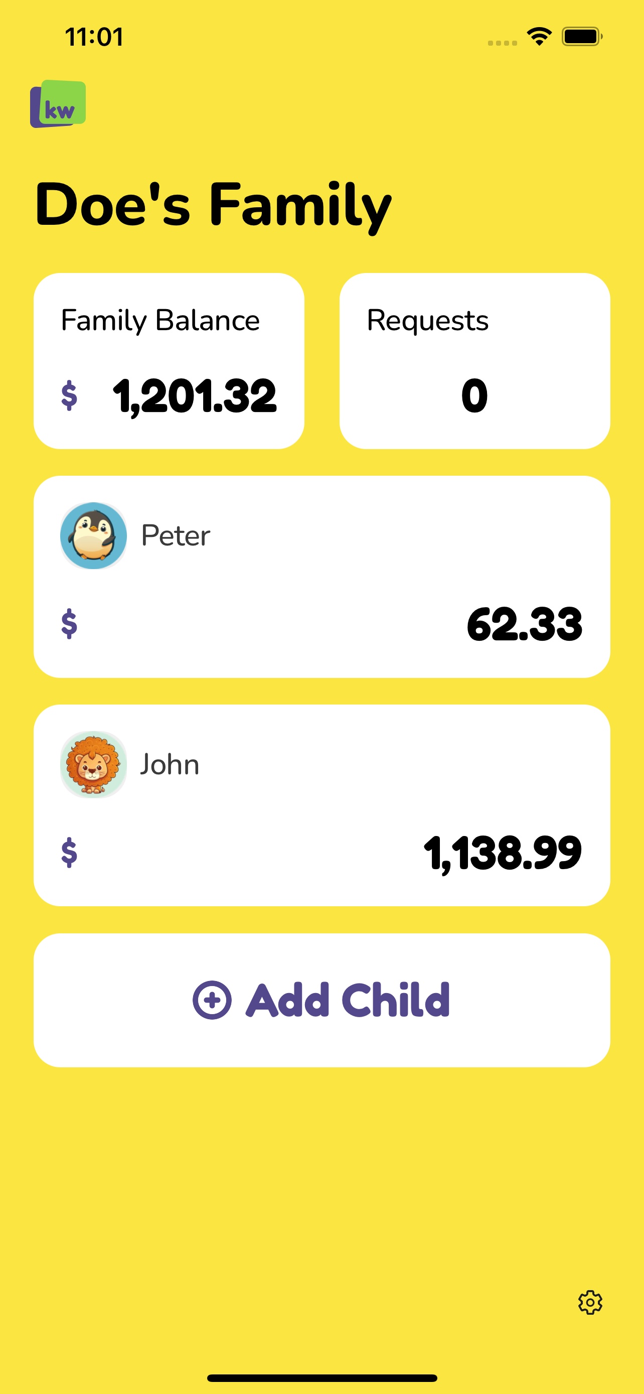 Kiddo Wallet App