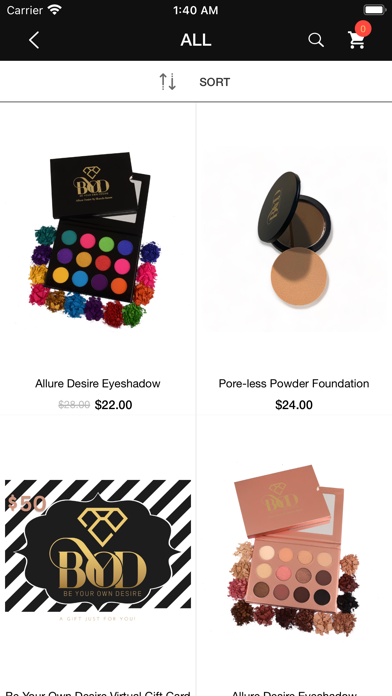 Be Your Own Desire Cosmetics Screenshot