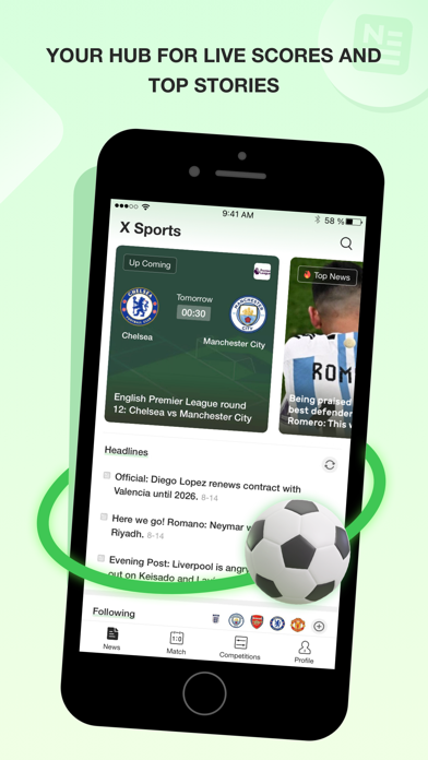 Xsports - Football News&Scores Screenshot