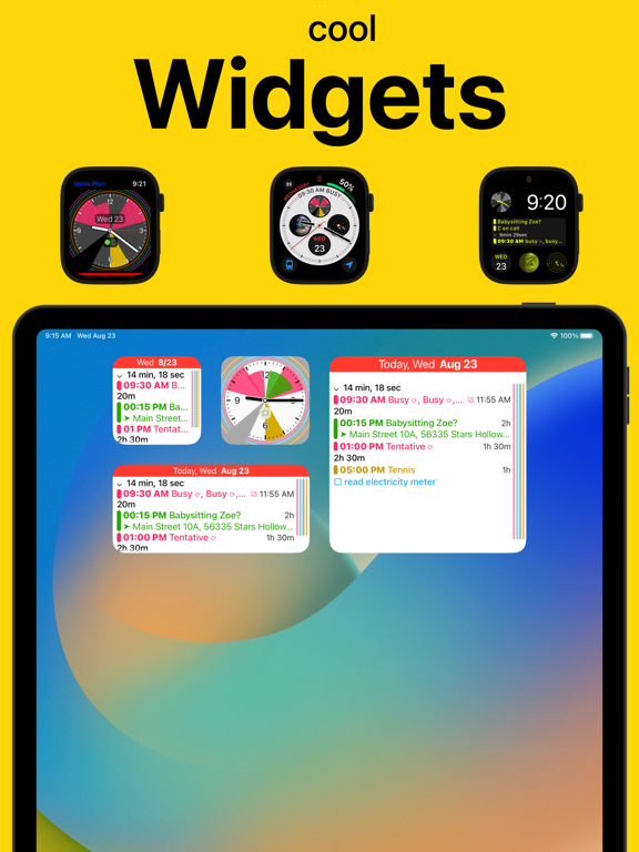 Week Plan Calendar iPad screenshot 2 - Productivity app