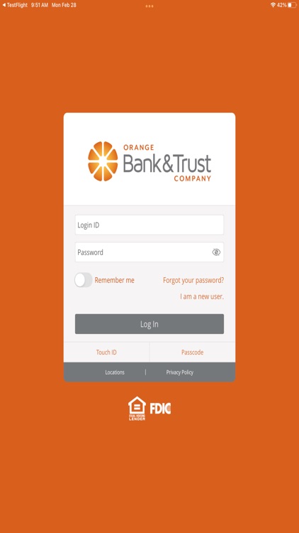 Orange Bank & Trust Mobile App