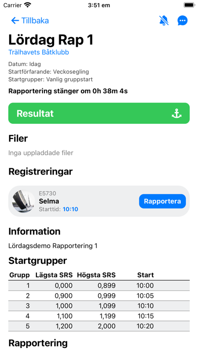 klubbsegling Screenshot