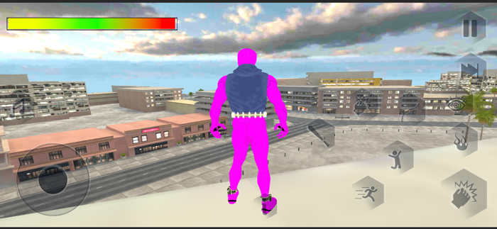 Spider Rope Crime City Hero 3D