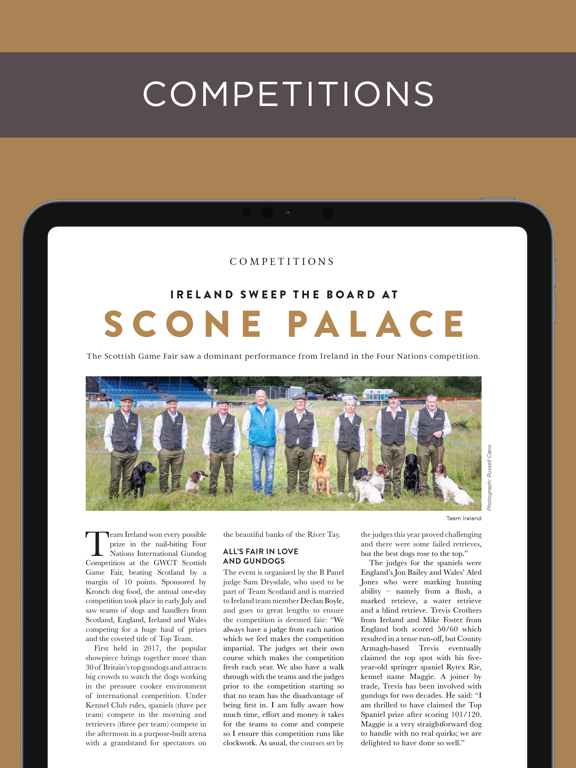 Gundog Journal iPad screenshot