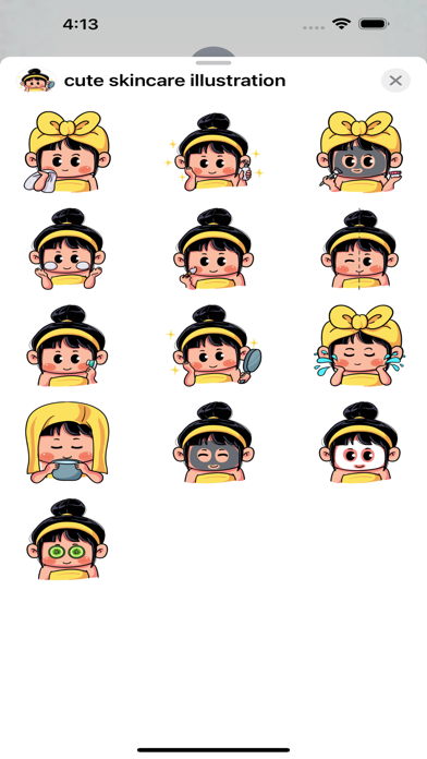 Screenshot #2 pour cute skincare illustration