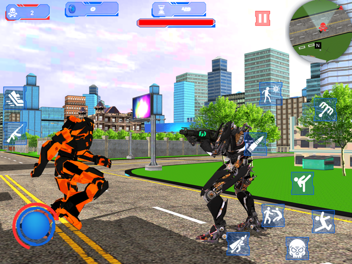 Superhero Robot City Fighter