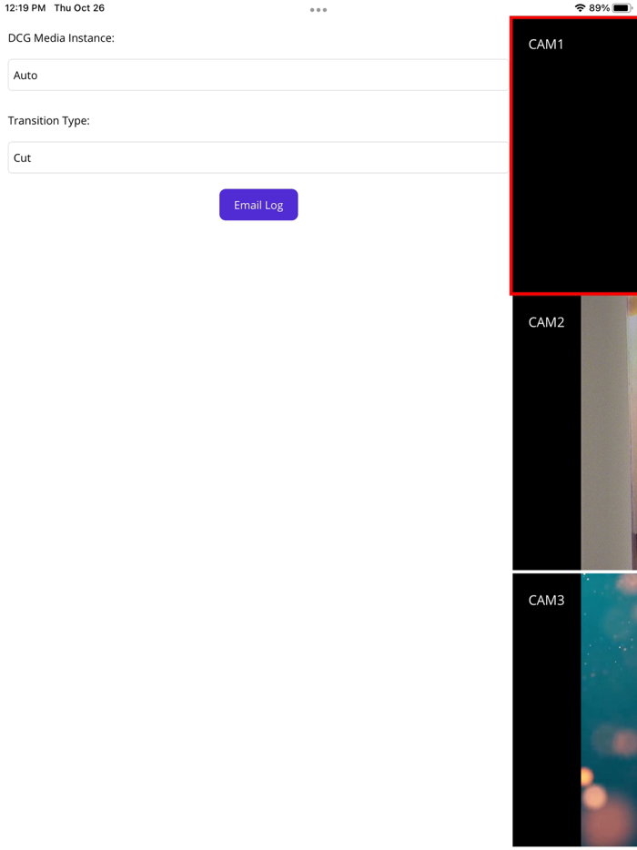 Camera Switcher - For DCGMedia