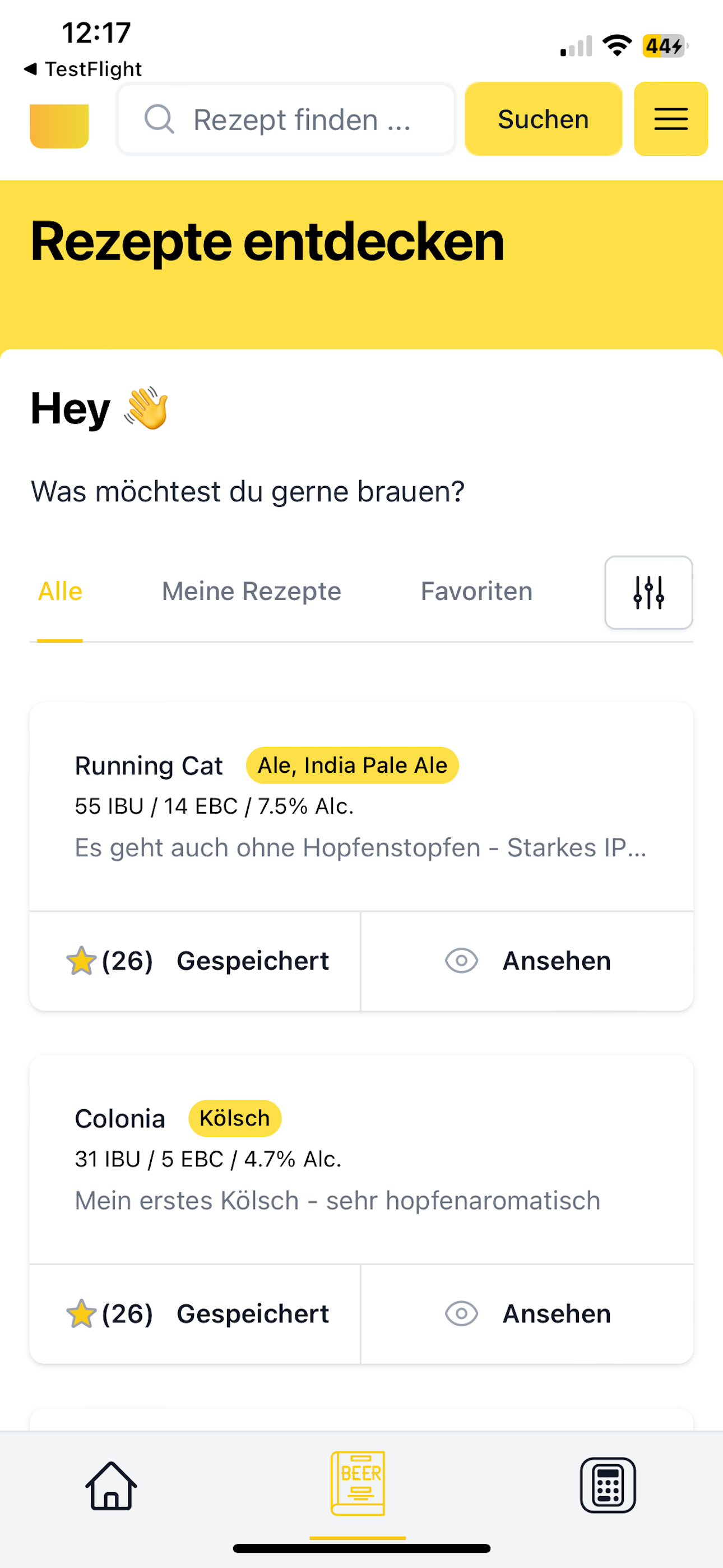 BrauApp - Bier brauen, Rezepte