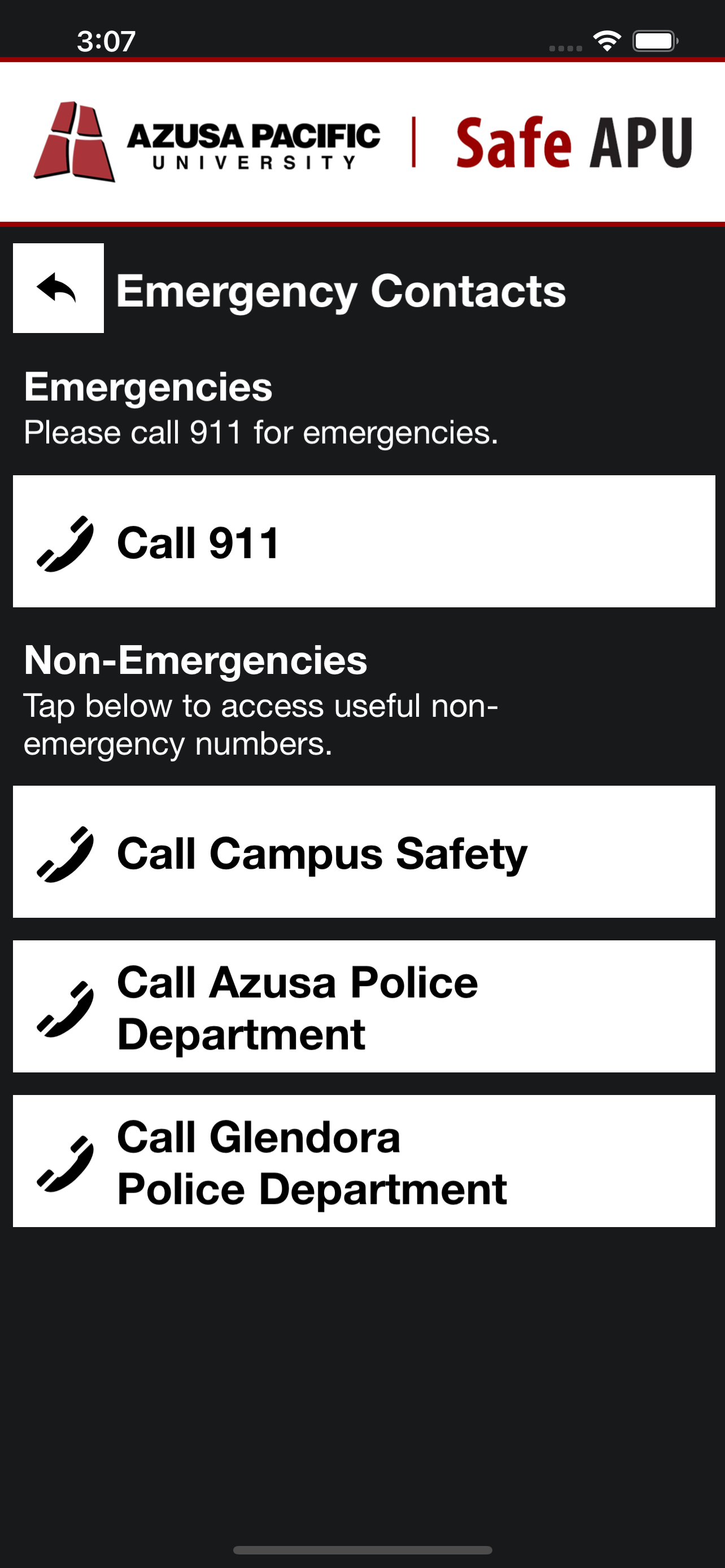 Safe APU
