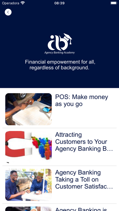 Agency Banking Academy Screenshot