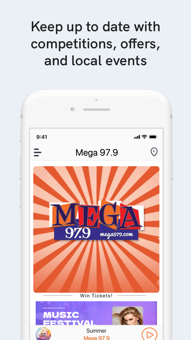 Mega 97.9 Screenshot