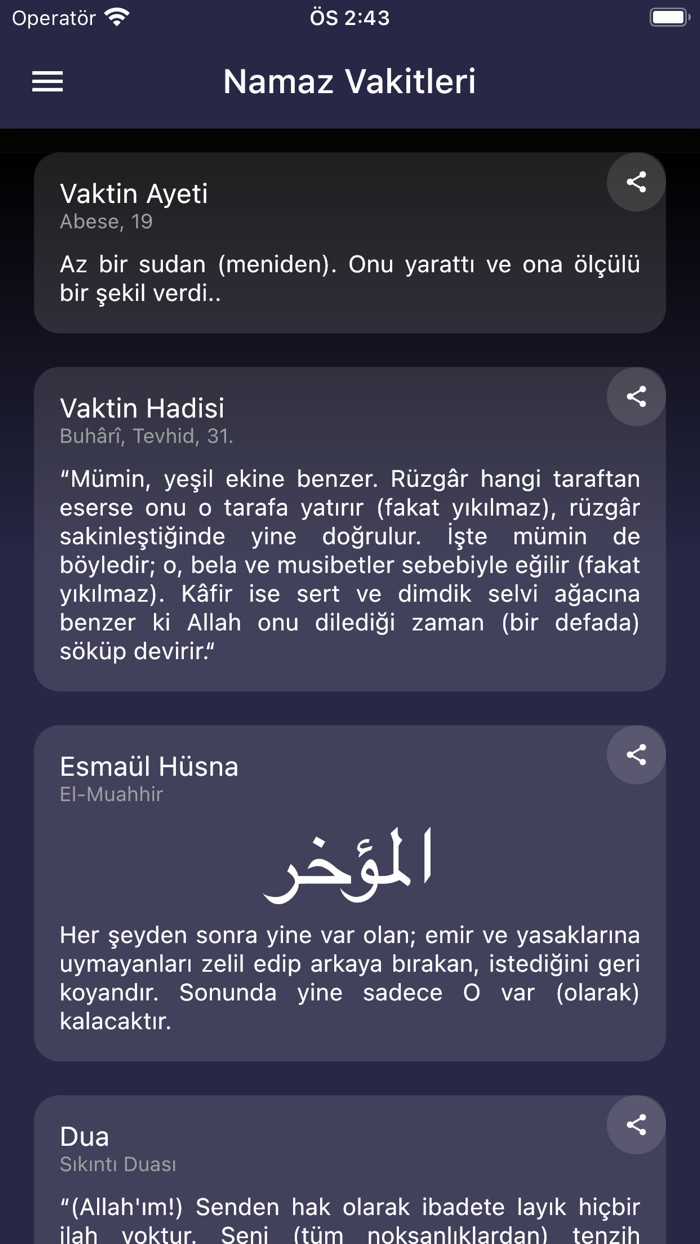 Namaz Vakitleri Ezan Vakti