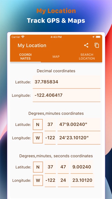 Screenshot #1 pour My Location - Track GPS & Maps