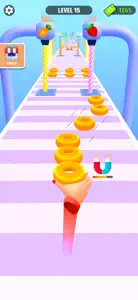 Donut Stack Run: Donut Games screenshot #2 for iPhone