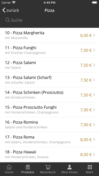 Pizzeria Lugana Screenshot