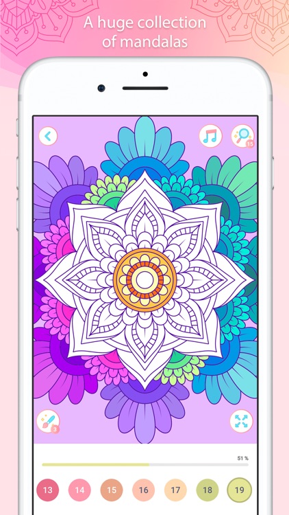 Color by Number – Mandala Book