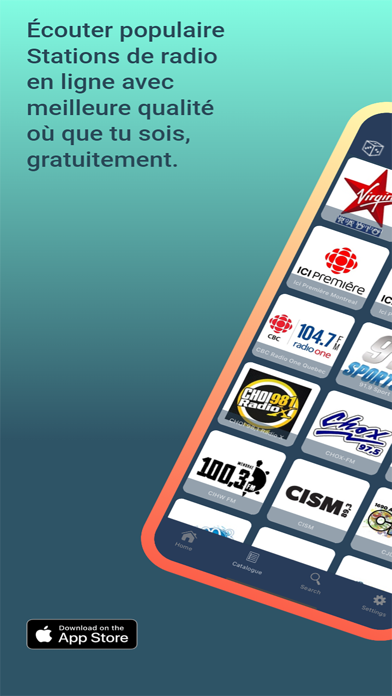 Screenshot #1 pour RadioNet Radio Canada