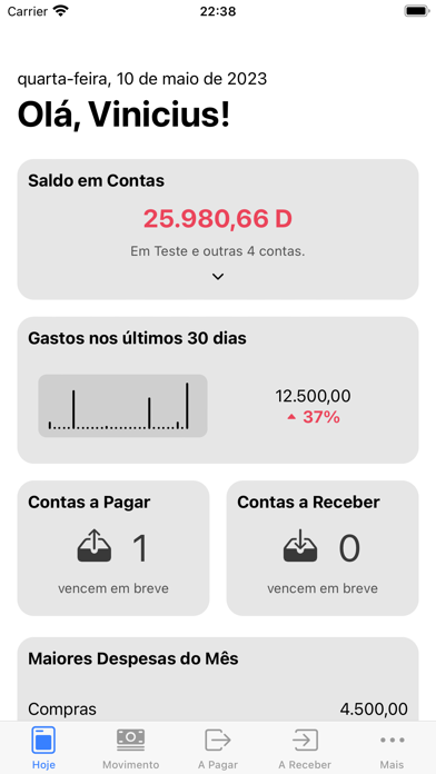 Orçamento Pessoal - Finanças Screenshot