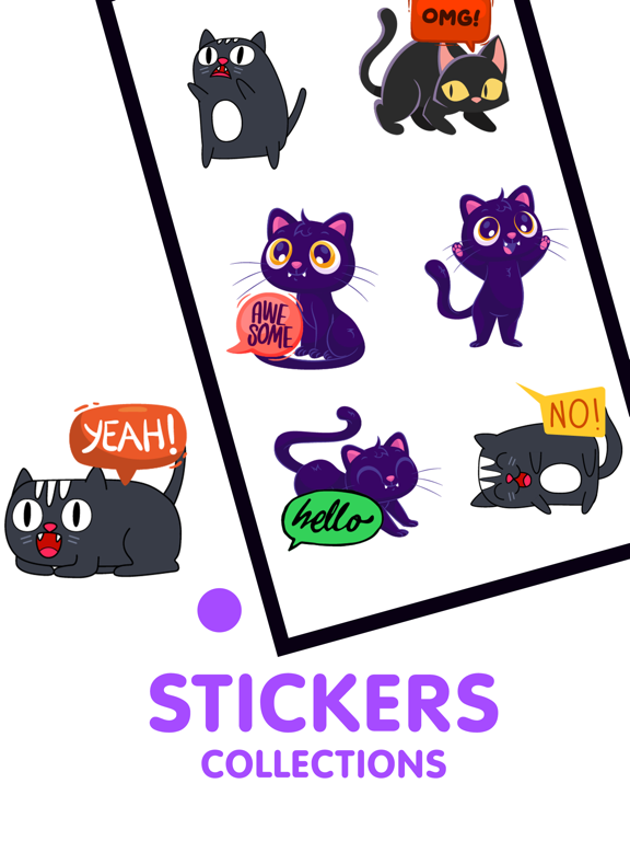 Screenshot #5 pour Midnight CatPower Sticker Pack