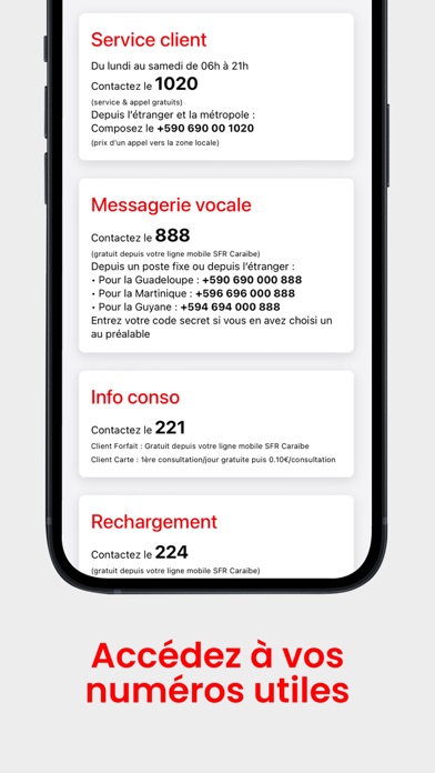 SFR Caraibe Mon Compte Screenshot