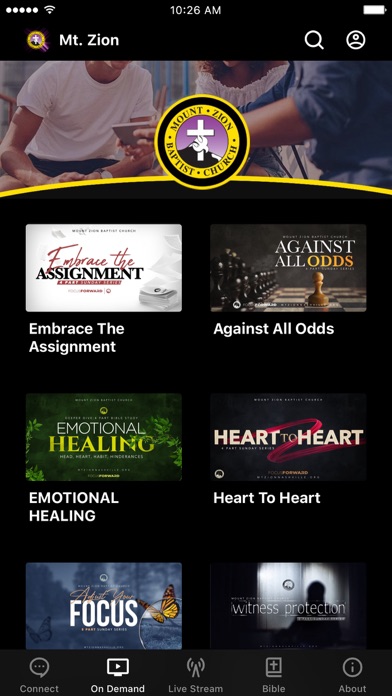 Mt. Zion Baptist Church Screenshot