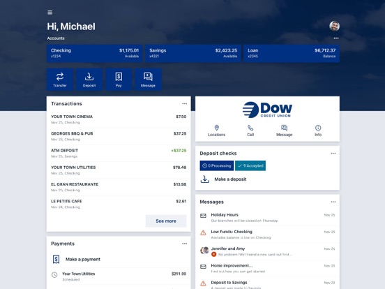 Screenshot #4 pour Dow Credit Union Banking