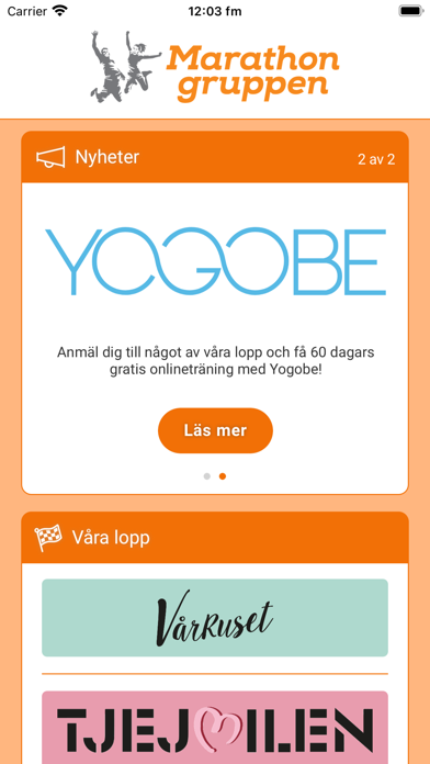 Screenshot #1 pour Marathongruppen