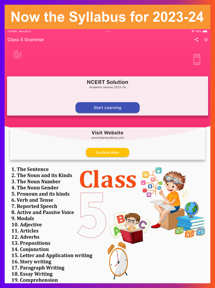 Class 5 English Grammar Book