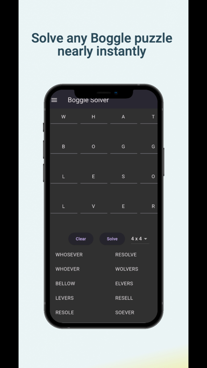 Boggle Puzzle Solver