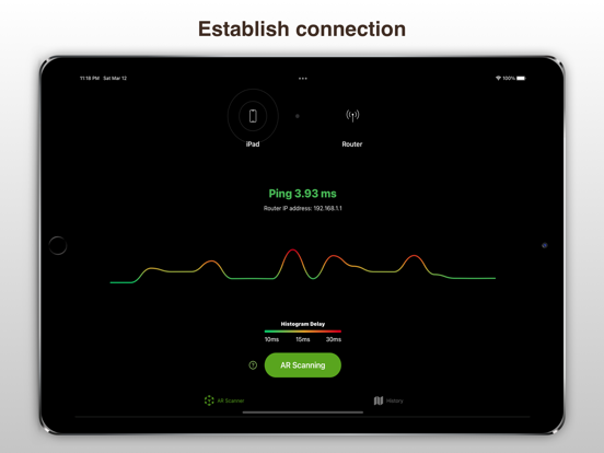 AR WiFi Analyzer iPad app afbeelding 1