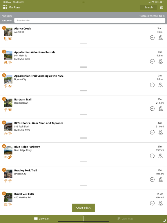 Bryson City iPad screenshot 8 - Travel app